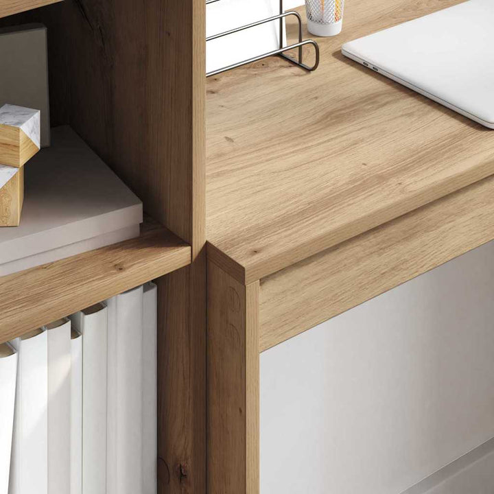 Skrivebord med opbevaring 2 pcs artisan eg 80 x 40 x 76 cm