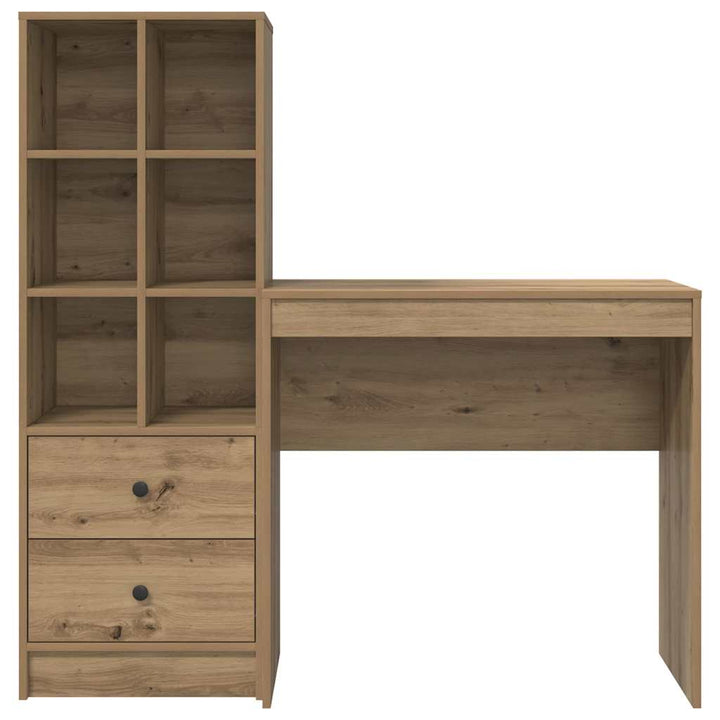 Skrivebord med opbevaring 2 pcs artisan eg 80 x 40 x 76 cm