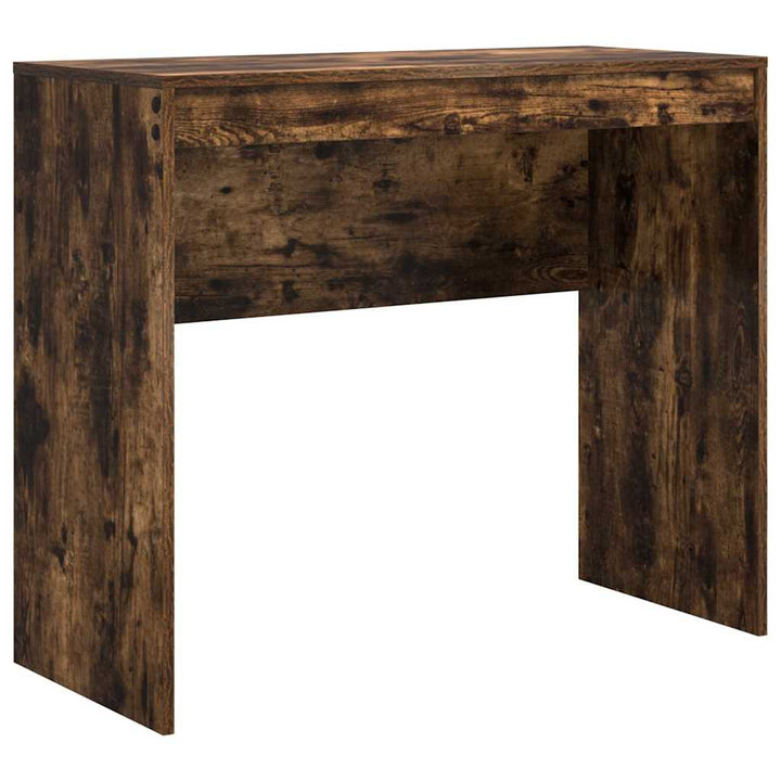 Skrivebord med opbevaring 2 pcs Røget eg 90 x 40 x 76 cm