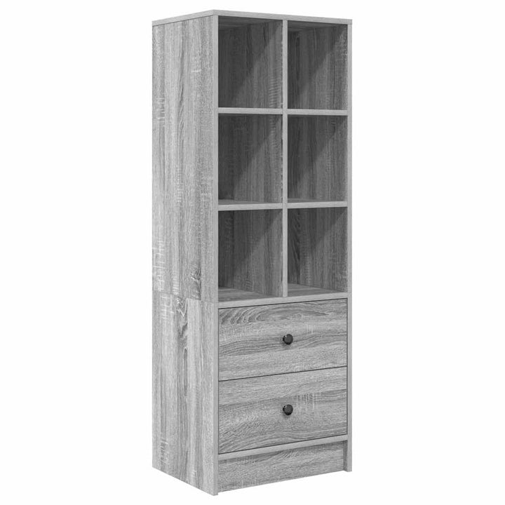 Skrivebord med opbevaring 2 pcs Grå sonoma-eg 90 x 40 x 76 cm