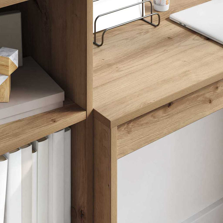 Skrivebord med opbevaring 2 pcs artisan eg 90 x 40 x 76 cm