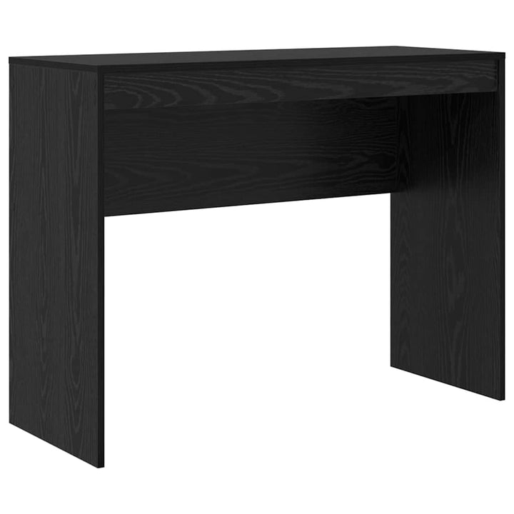Skrivebord med opbevaring 2 pcs Sort eg 100 x 40 x 76 cm