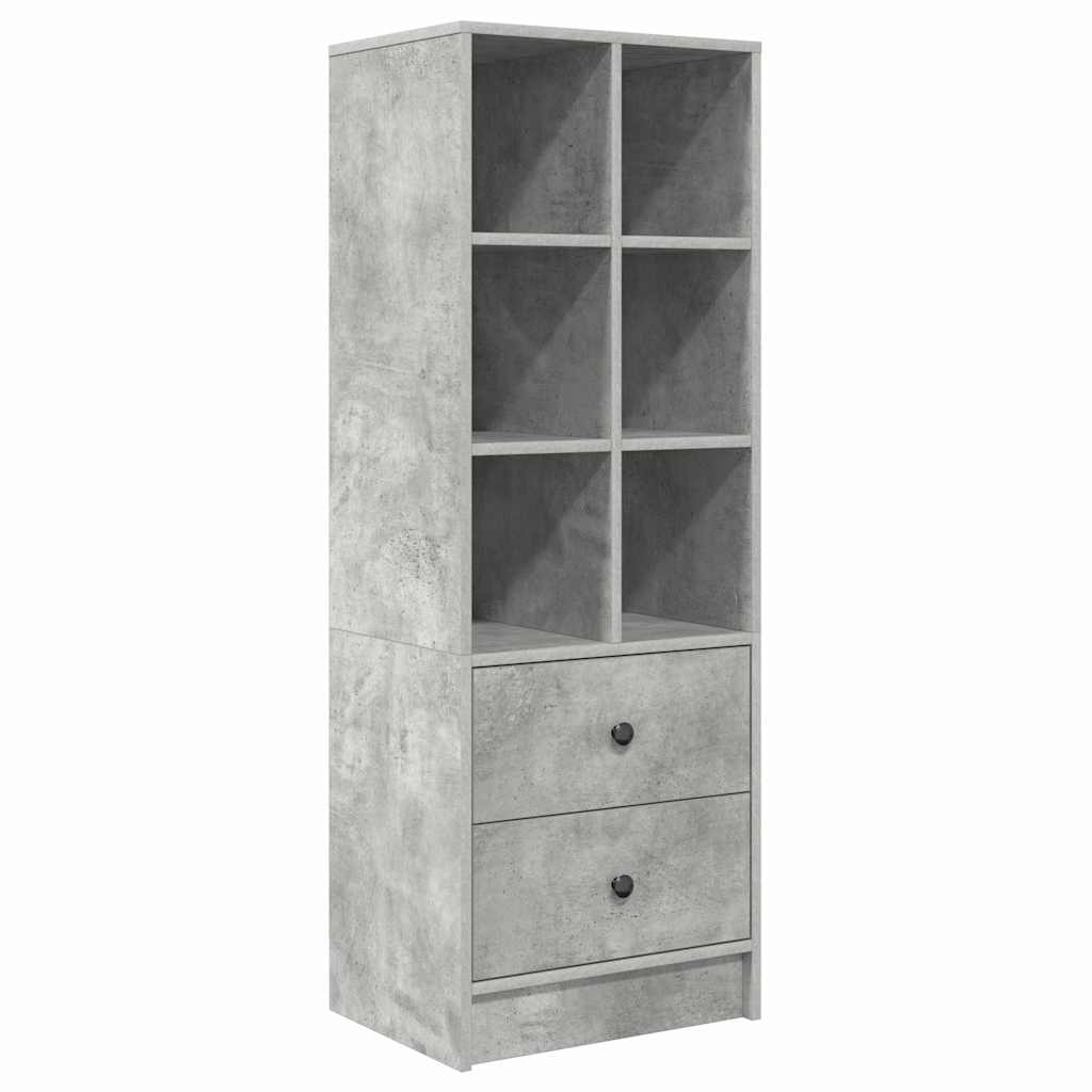 Skrivebord med opbevaring 2 pcs Beton Grå 100 x 40 x 76 cm