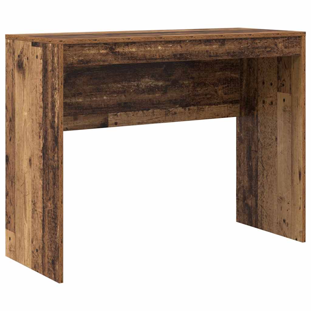 Skrivebord med opbevaring 2 pcs Gammelt træ 100 x 40 x 76 cm