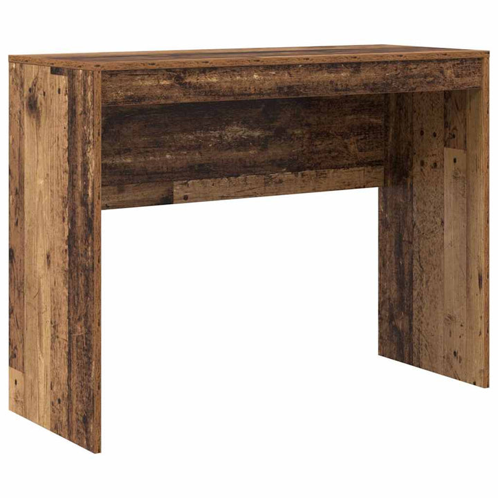 Skrivebord med opbevaring 2 pcs Gammelt træ 100 x 40 x 76 cm