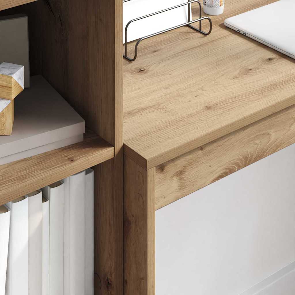 Skrivebord med opbevaring 2 pcs artisan eg 100 x 40 x 76 cm