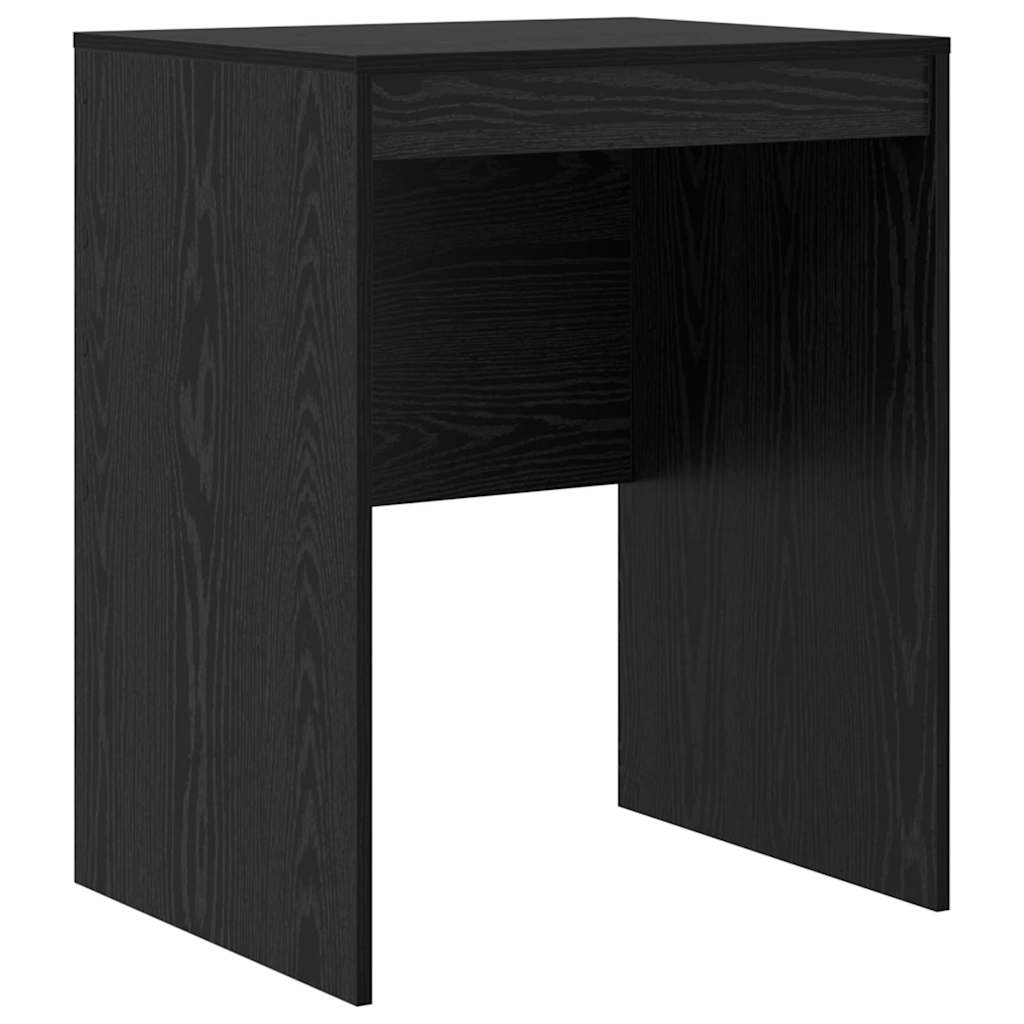 Skrivebord med opbevaring 2 pcs Sort eg 60 x 50 x 76 cm
