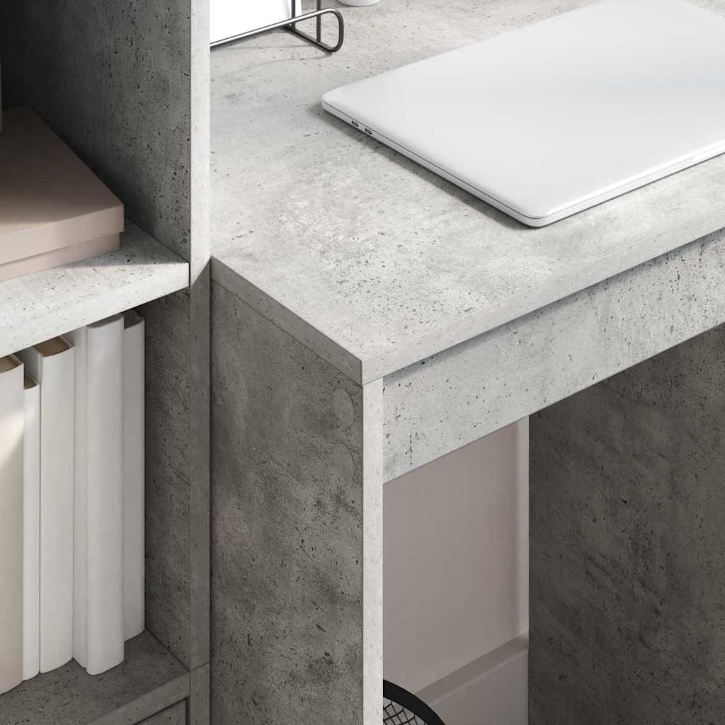 Skrivebord med opbevaring 2 pcs Beton Grå 60 x 50 x 76 cm