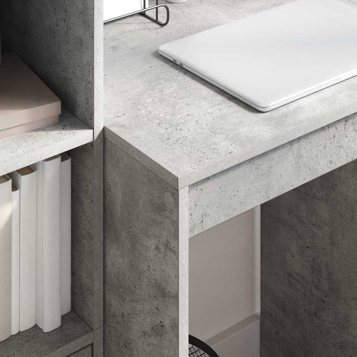 Skrivebord med opbevaring 2 pcs Beton Grå 60 x 50 x 76 cm
