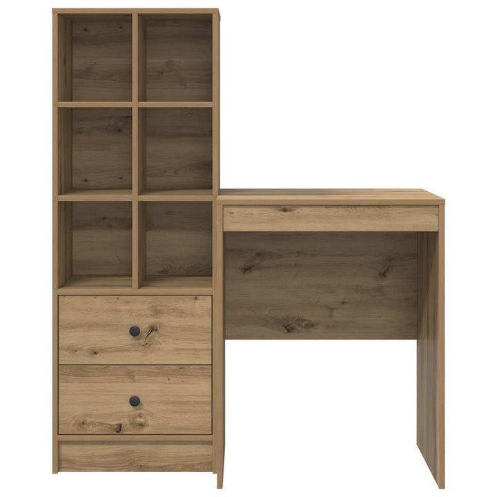 Skrivebord med opbevaring 2 pcs artisan eg 60 x 50 x 76 cm