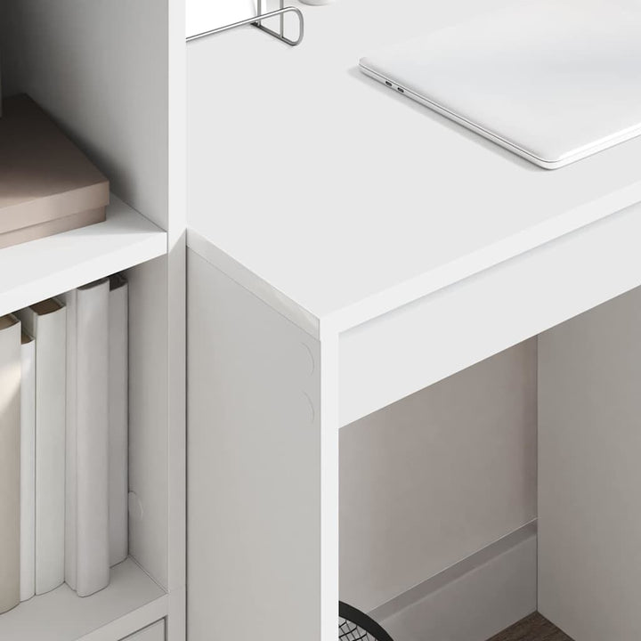 Skrivebord med opbevaring med skuffe 2 pcs Hvid 70 x 50 x 76 cm
