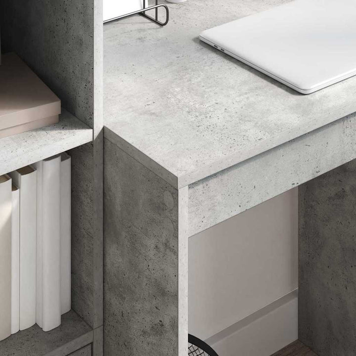 Skrivebord med opbevaring 2 pcs Beton Grå 70 x 50 x 76 cm