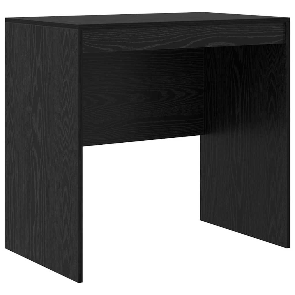 Skrivebord med opbevaring 2 pcs Sort eg 80 x 50 x 76 cm
