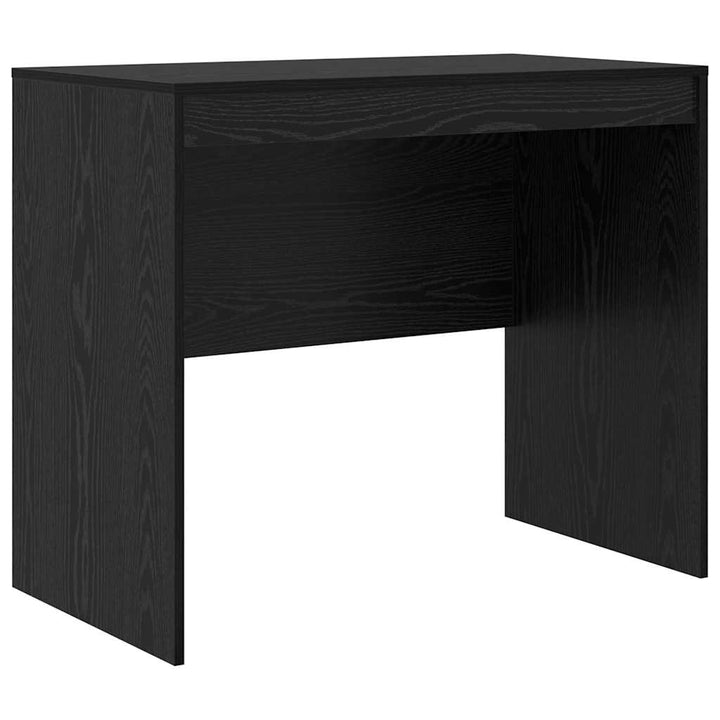 Skrivebord med opbevaring 2 pcs Sort eg 90 x 50 x 76 cm