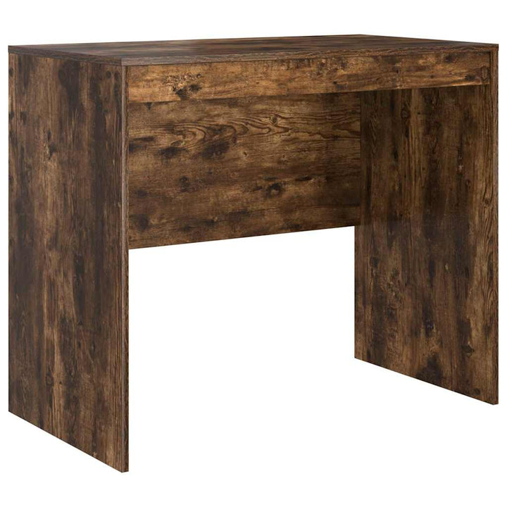 Skrivebord med opbevaring 2 pcs Røget eg 90 x 50 x 76 cm