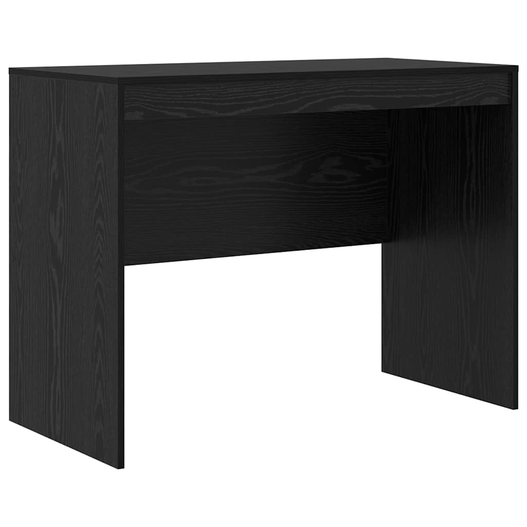 Skrivebord med opbevaring 2 pcs Sort eg 100 x 50 x 76 cm