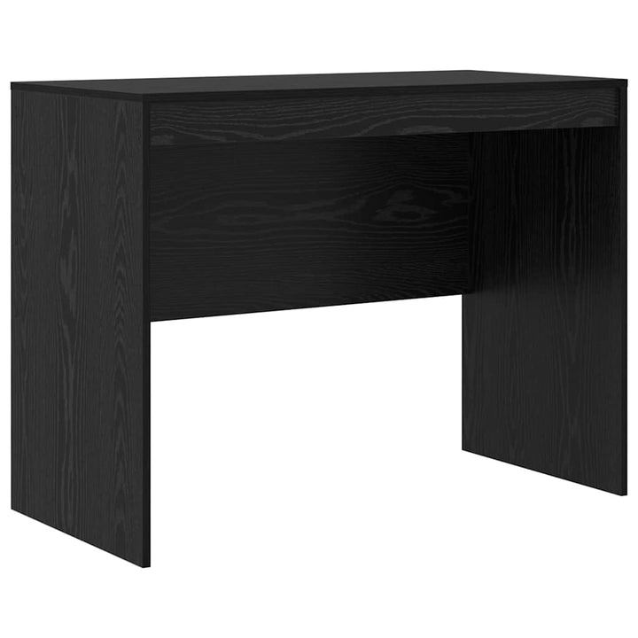 Skrivebord med opbevaring 2 pcs Sort eg 100 x 50 x 76 cm