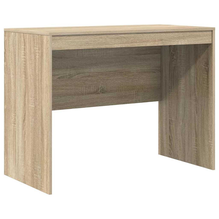 Skrivebord med opbevaring 2 pcs Sonoma eg 100 x 50 x 76 cm