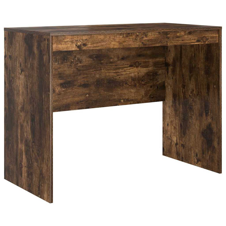 Skrivebord med opbevaring 2 pcs Røget eg 100 x 50 x 76 cm