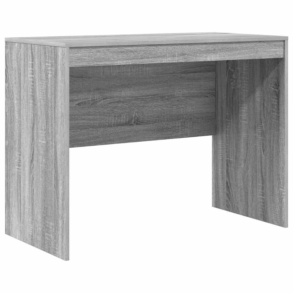 Skrivebord med opbevaring 2 pcs Grå sonoma-eg 100 x 50 x 76 cm