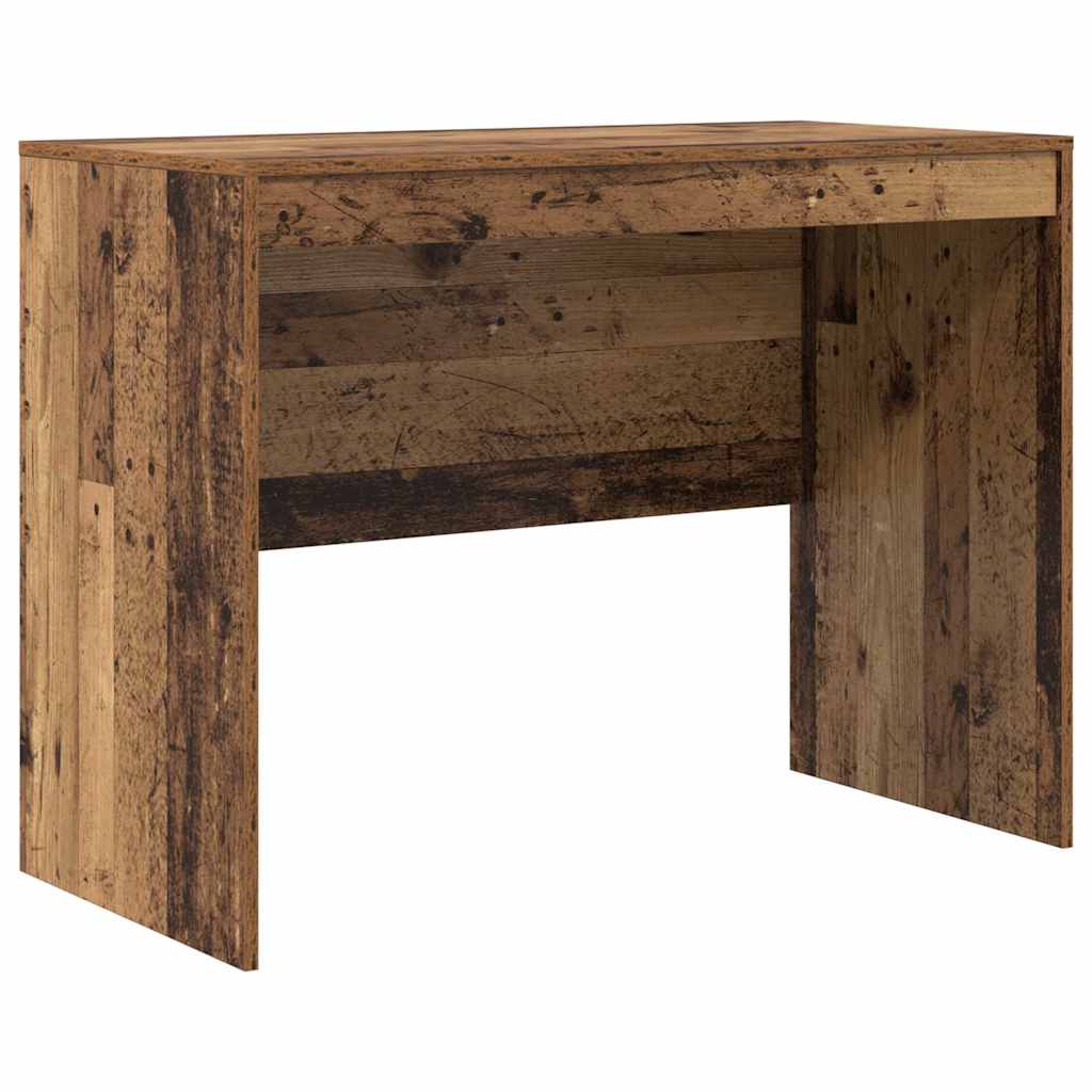 Skrivebord med opbevaring 2 pcs Gammelt træ 100 x 50 x 76 cm