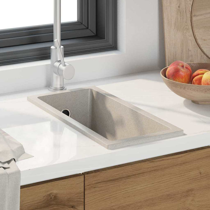 Køkkenvask Beige 21 x 44 x 14 cm Granit