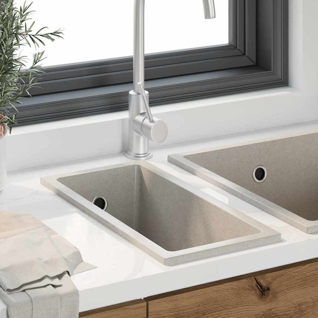 Køkkenvask Beige 21 x 44 x 14 cm Granit