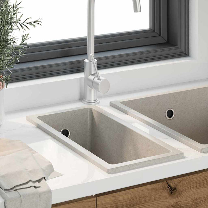 Køkkenvask Beige 21 x 44 x 14 cm Granit