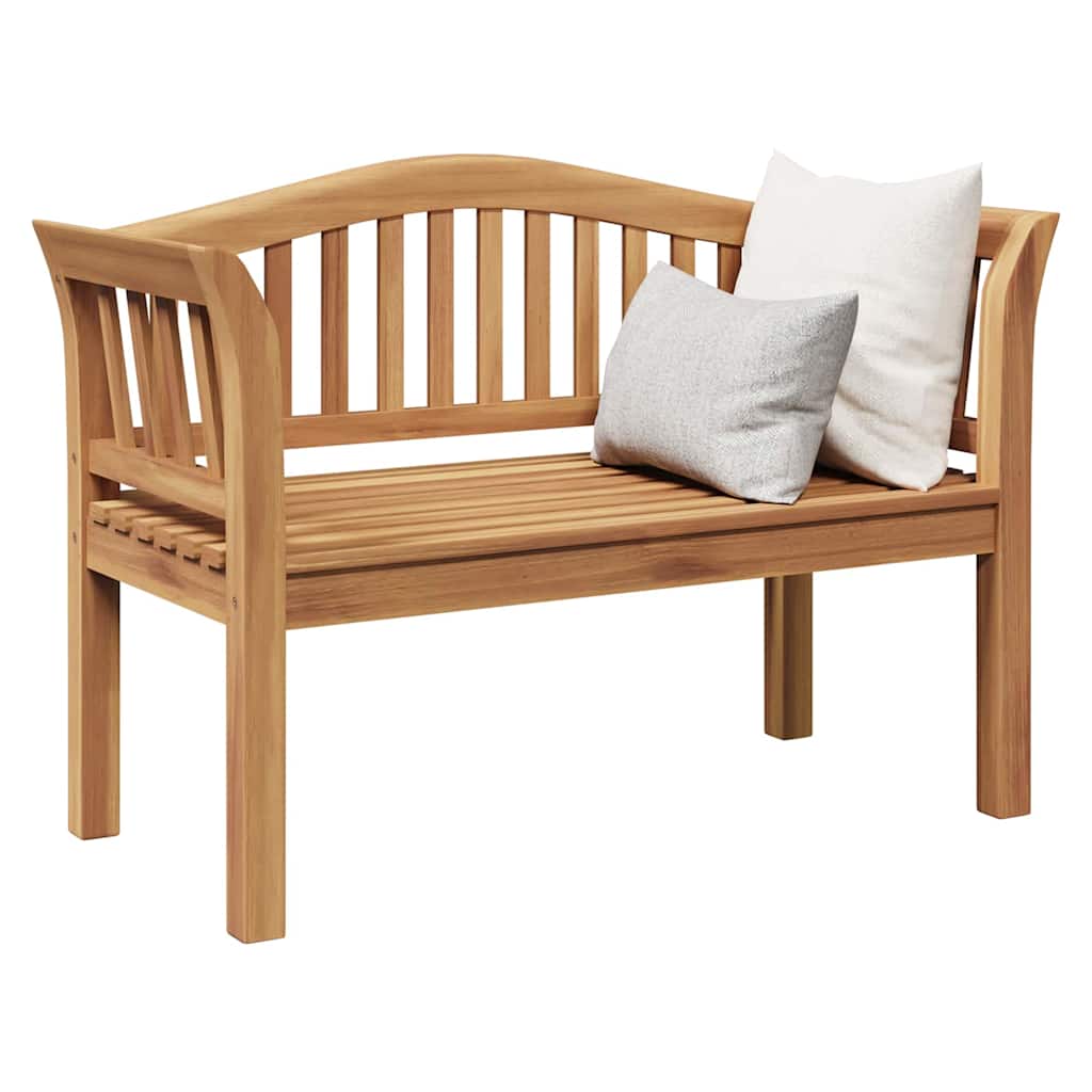 Havebænk Brun 120 x 53,5 x 85 cm Massivt teaktræ