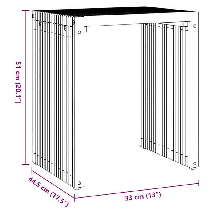 Nest af Sideborde 3 pcs Brun 33 x 44.5 x 51 cm Massivt teaktræ
