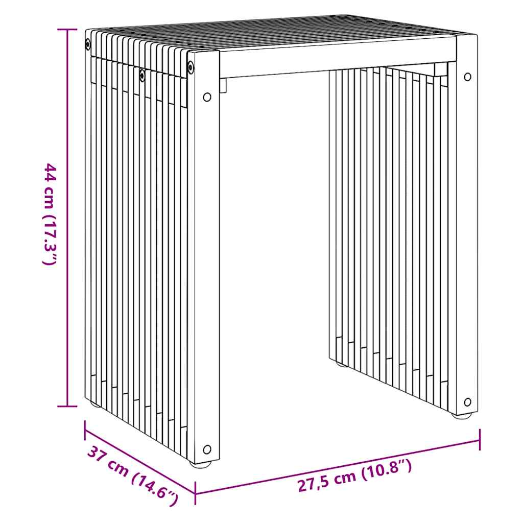 Nest af Sideborde 3 pcs Brun 33 x 44.5 x 51 cm Massivt teaktræ