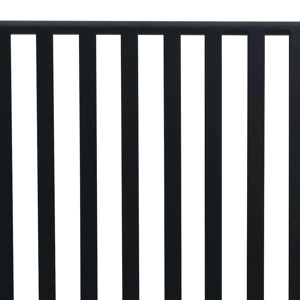 Havebænk Sort 104 x 54 x 93cm Stål