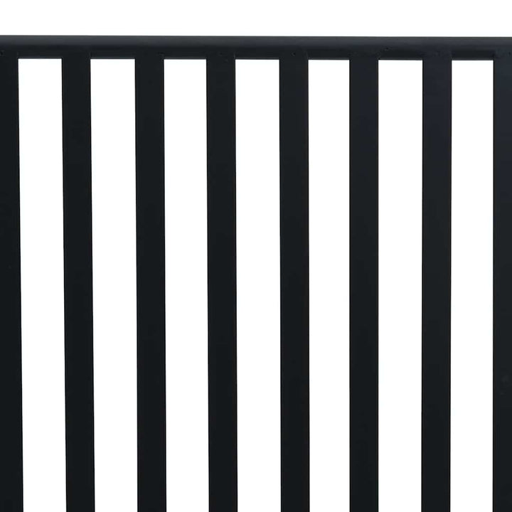 Havebænk Sort 104 x 54 x 93cm Stål