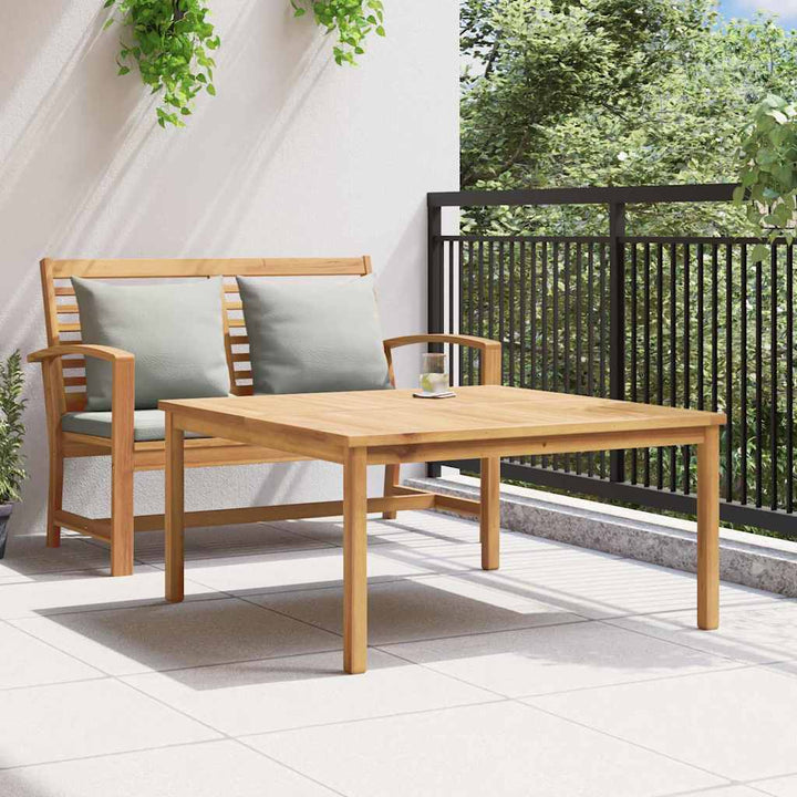Sofabord Brun 110 x 110 x 45 cm Massivt teaktræ