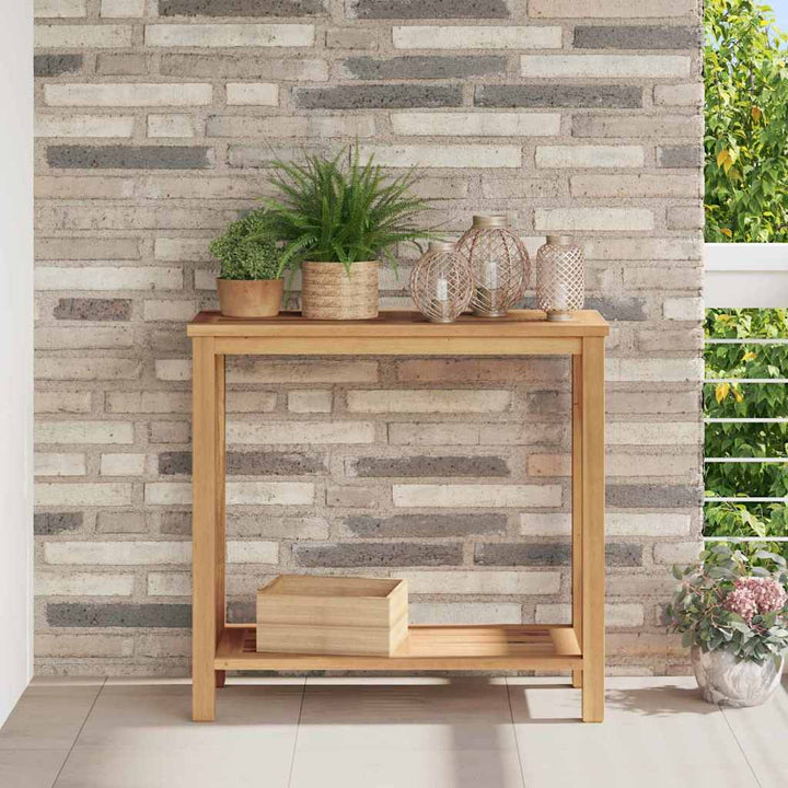 Sofabord med opbevaring Brun 85 x 35 x 75 cm Massivt teaktræ