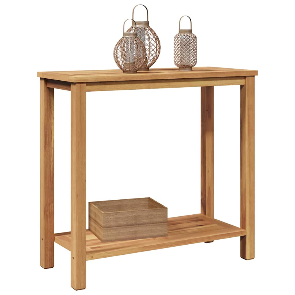 Sofabord med opbevaring Brun 85 x 35 x 75 cm Massivt teaktræ