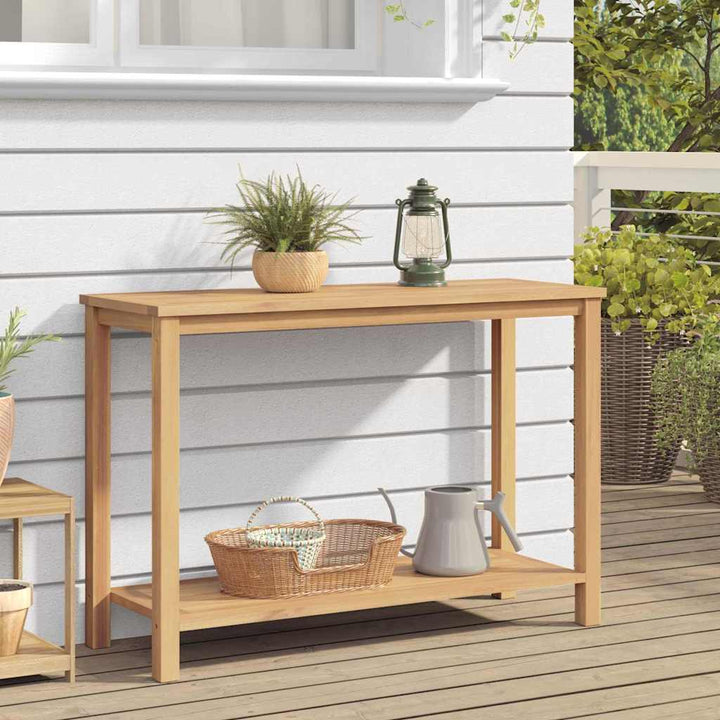 Sofabord med opbevaring Brun 110 x 40 x 45 cm Massivt teaktræ