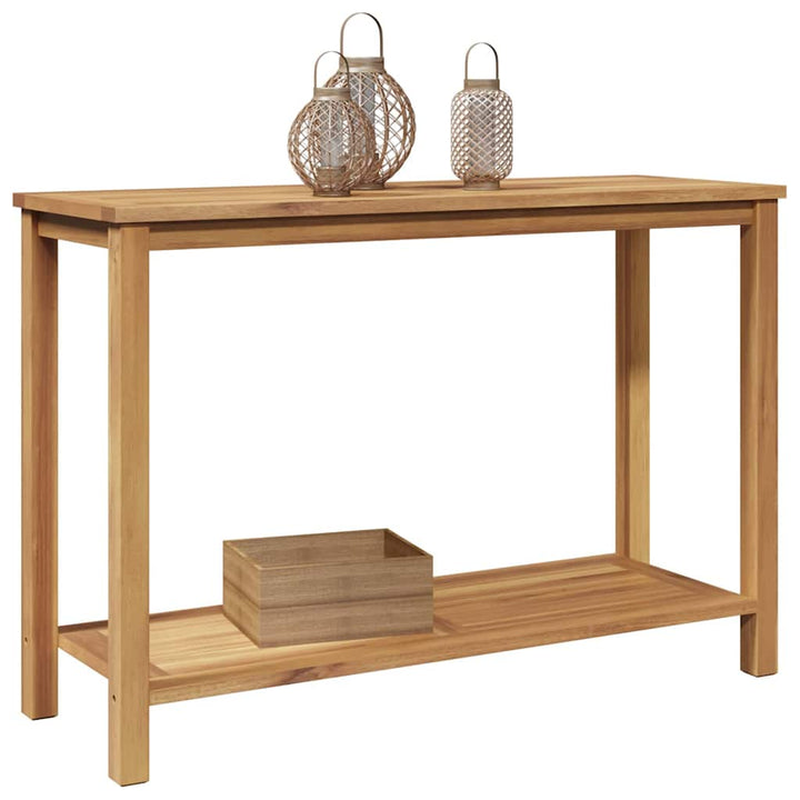 Sofabord med opbevaring Brun 110 x 40 x 45 cm Massivt teaktræ
