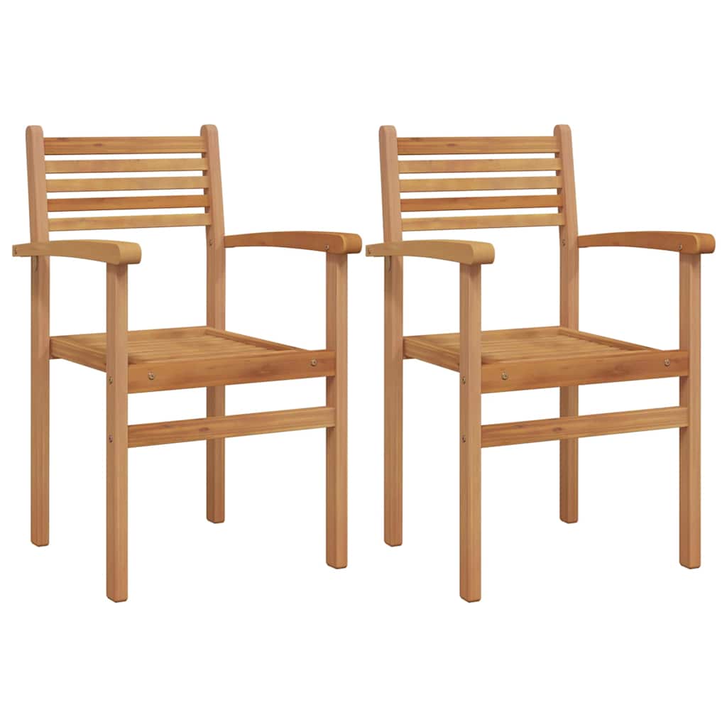 Have stapelstole 2 pcs Brun 55.5 x 55.5 x 90 cm Massivt teaktræ