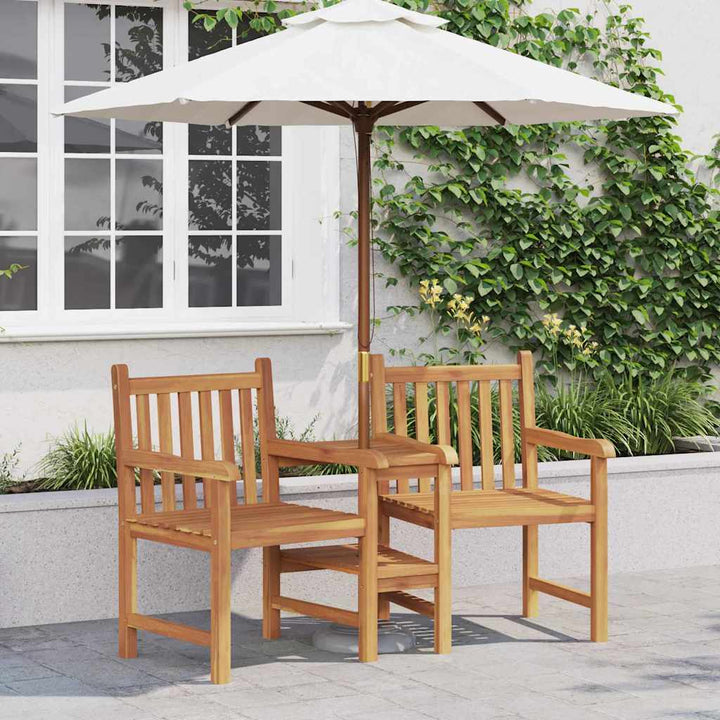 Udendørs Stole Brun 152 x 63 x 89 cm Massivt teaktræ