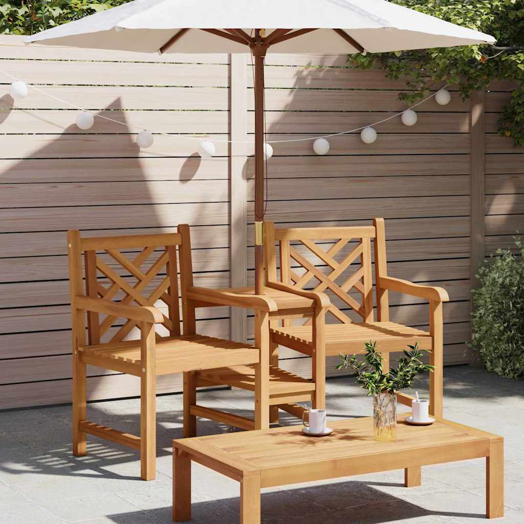 Udendørs Stole Brun 152 x 63 x 89 cm Massivt teaktræ