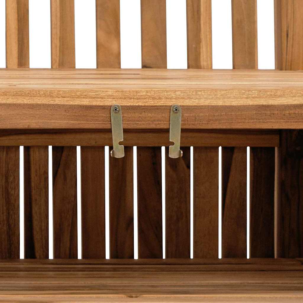 Have opbevaringsbænk Brun 180 x 60 x 90 cm Massivt teaktræ