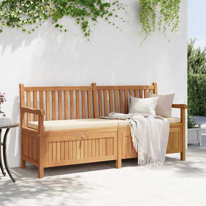 Have opbevaringsbænk Brun 180 x 60 x 90 cm Massivt teaktræ