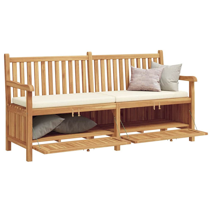 Have opbevaringsbænk Brun 180 x 60 x 90 cm Massivt teaktræ