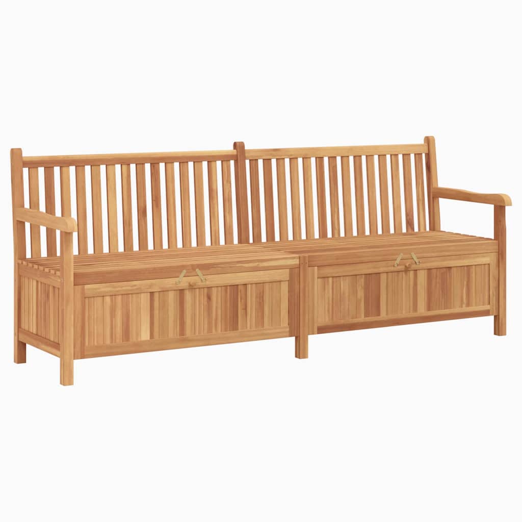 Have opbevaringsbænk Brun 228 x 60 x 90 cm Massivt teaktræ