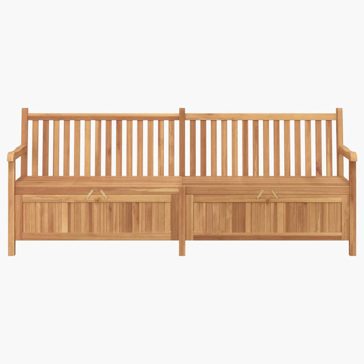 Have opbevaringsbænk Brun 228 x 60 x 90 cm Massivt teaktræ