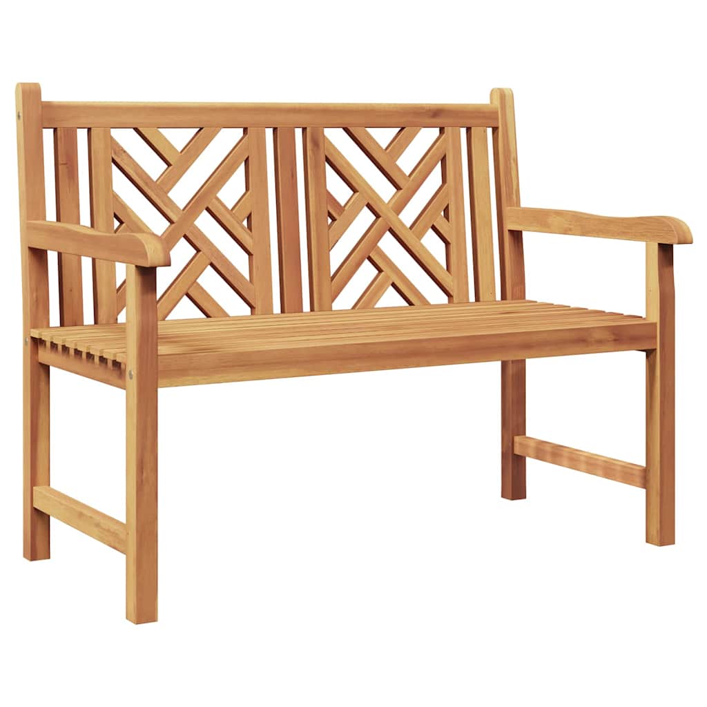 Havebænk Brun 114 x 60 x 90 cm Massivt teaktræ