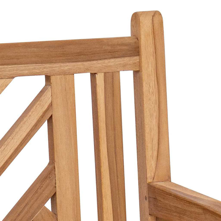 Havebænk Brun 150 x 60 x 90 cm Massivt teaktræ