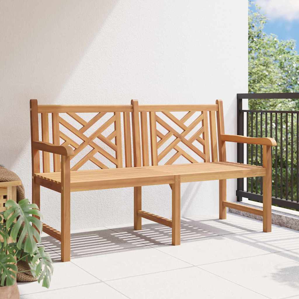 Havebænk Brun 150 x 60 x 90 cm Massivt teaktræ