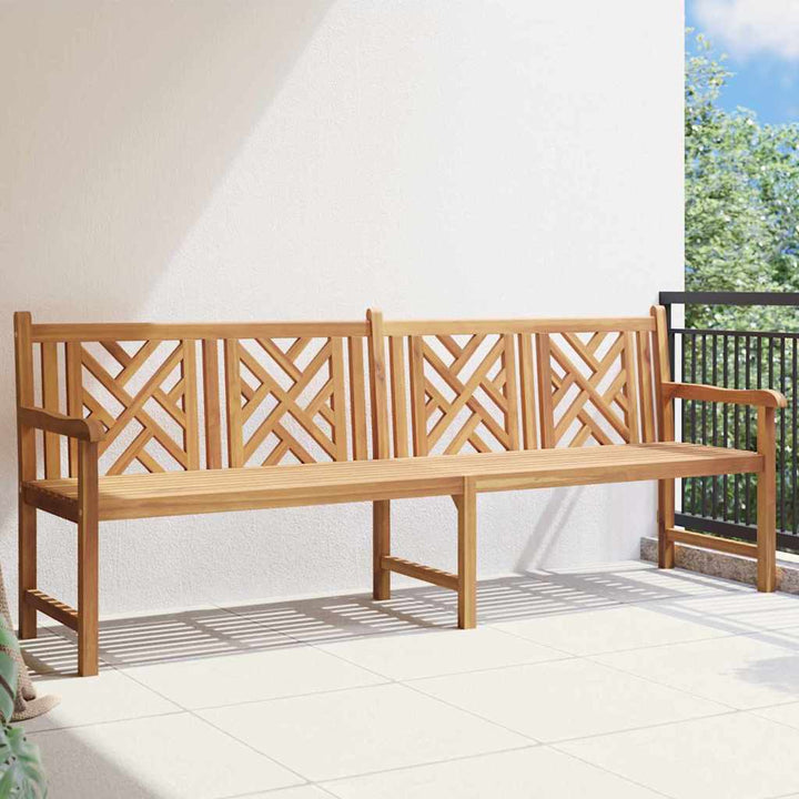 Havebænk Brun 228 x 60 x 90 cm Massivt teaktræ